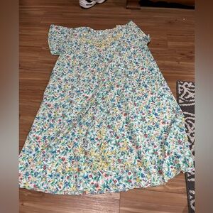 Vintage MooMoo Lounge Sleep Dress One Size Floral